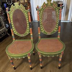 4 Antique Chairs From British Ruled And Occupied India
