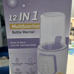 12 in 1 Fast Baby Bottle Warmer with Even Heating No Hot Spots