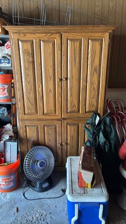 Solid oak cabinet