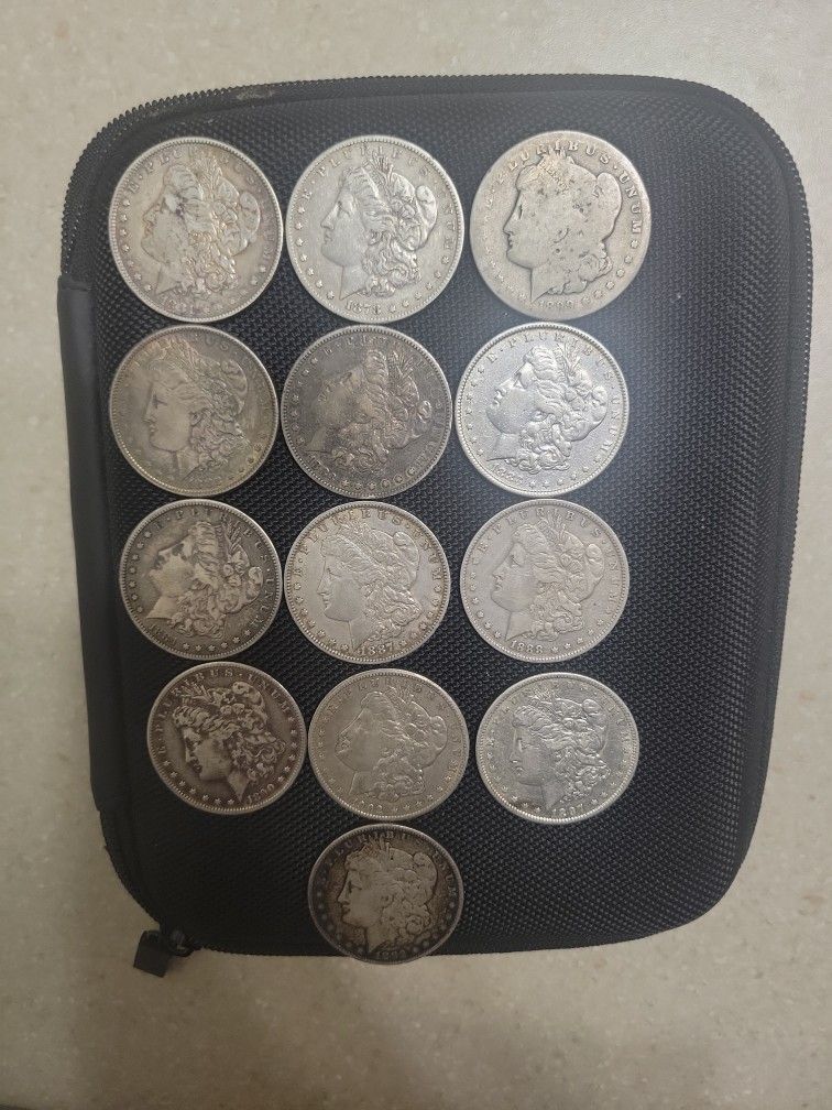 Assorted Morgan Silver Dollars.  $45 Each 