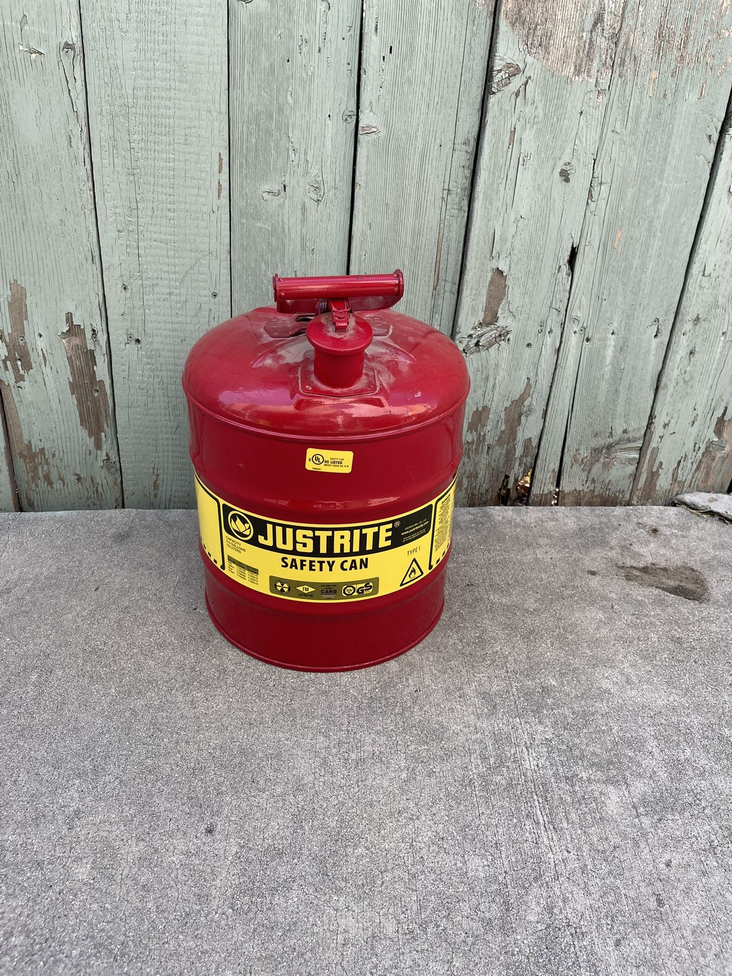 5 gallon Metal gas jug