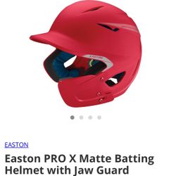 Easton Pro X Batting Helmet Matte Red 