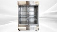 NSF 2Glass Door Stainless Steel Commercial Freezer CFD-2FFGSS