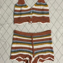 Two piece crochet outfit