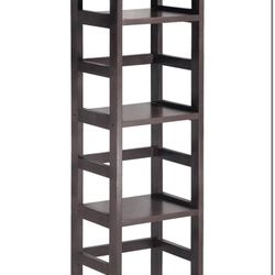 Winsome Leo Beech Wood 4-Tier Shelf, Espresso92514