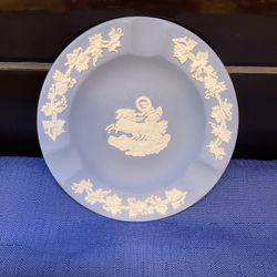 Vintage Wedgwood Blue Jasper Ware Ashtray
