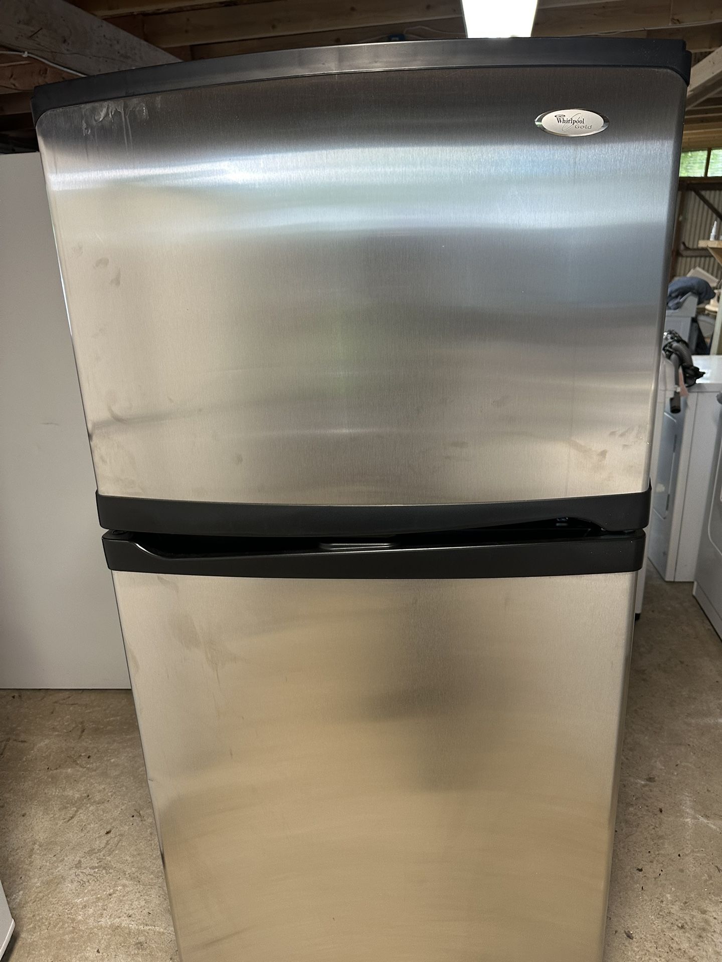 Whirlpool Stainless Steel Refrigerator($325)