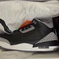Ds Jordan 3 Black Cement Sz 11.5