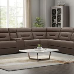 NEW Fletcher 6-piece Fabric Reclining Sectional 