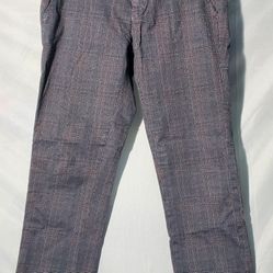 Mason's Torino Style Gray Check Pants, Size 46/ 31 US