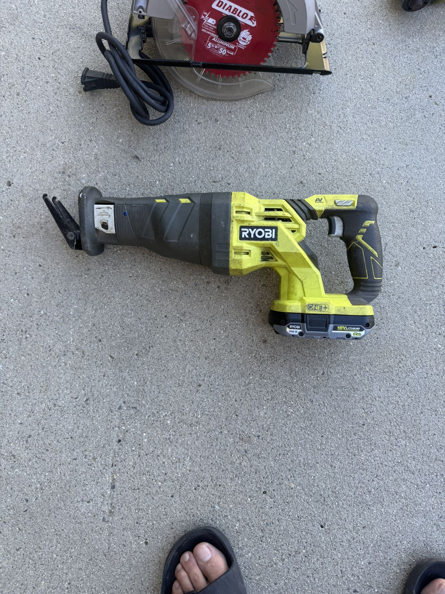 Ryobi Cordless Reciprocating Saw.