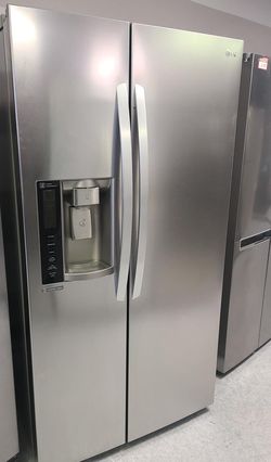 LG Side-by-Side Silver Refrigerator
