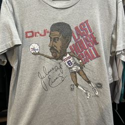 Vintage(single Stitch) 1987 "Dr. J's Last House Call"  76ers Tee