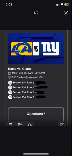 Rams Giants Monday Night