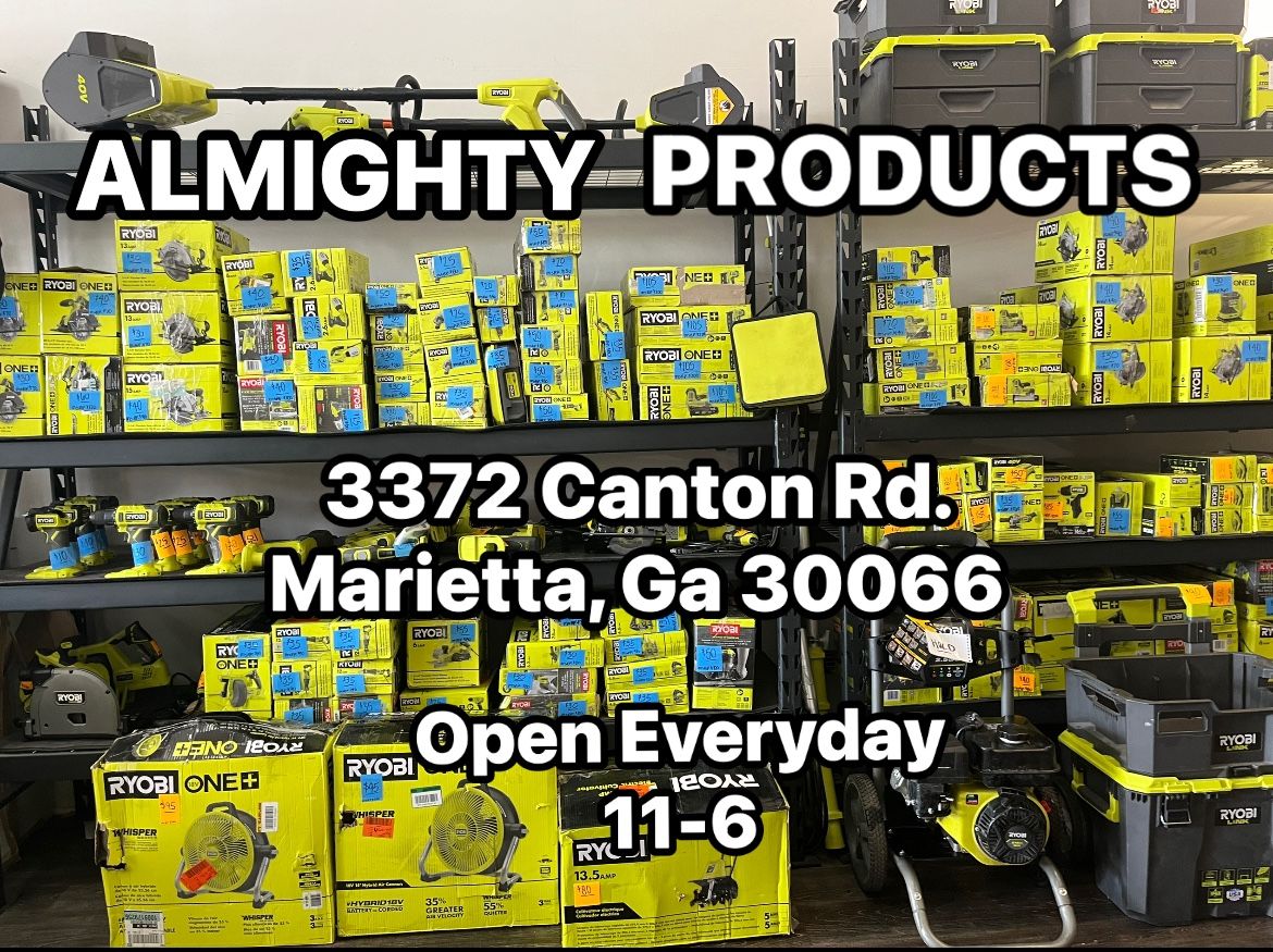 Ryobi Power Tools Drills Sander Saws Fans Lawn Equipment Batteries And More