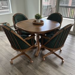Wood Table And Chairs 