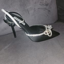 STEVE MADDEN HEELS BLACK POINTY