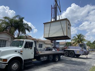 Sheds relocated,,, movemo casita de patio Rv container