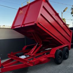 Scissor Lift Dump Trailer 
