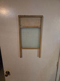 Antique Glass Washboard