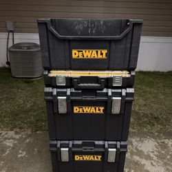 DeWalt ToughSystem - Used, Good Condition, 2-Large boxes, 1-organizer, 1 open-box(Bundle + Dolly)