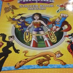 BRAND NEW DC COMICS STICKER BOOK WITH ALOT OF STICKERS  