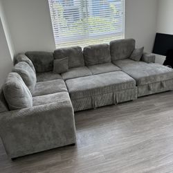 Grey Sectional Couch 