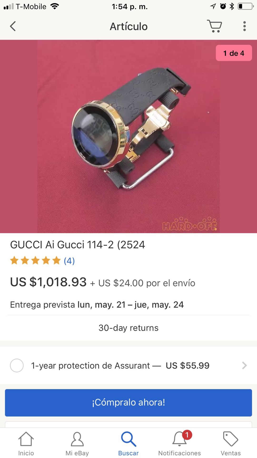 Watch GUUCI M 1142