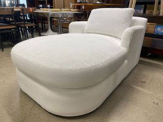 ROOM & BOARD Suri White Chaise