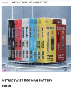 Metrix Twist 1100 Mah Battery Box Of 10