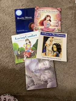 Breastfeeding weaning books lot bundle: booby moon, loving comfort, nursies... +