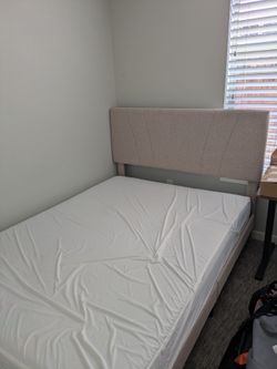 Queen bed and mattress