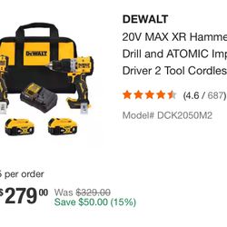 Dewalt Drills Kombo Kit