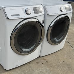 Front Load Samsung Washer And Dryer Electric High Efficiency working perfectly extra for delivery same day delivery and installation available