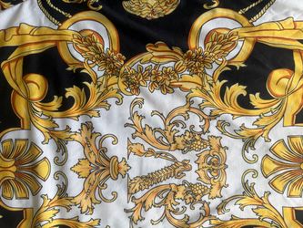 Versace Baroque Print Silk-Style Tee Shirt