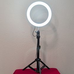 LED 10" Ring Light with a Tripod Stand.