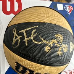 Sebastian telfair signed and inscribed basketball