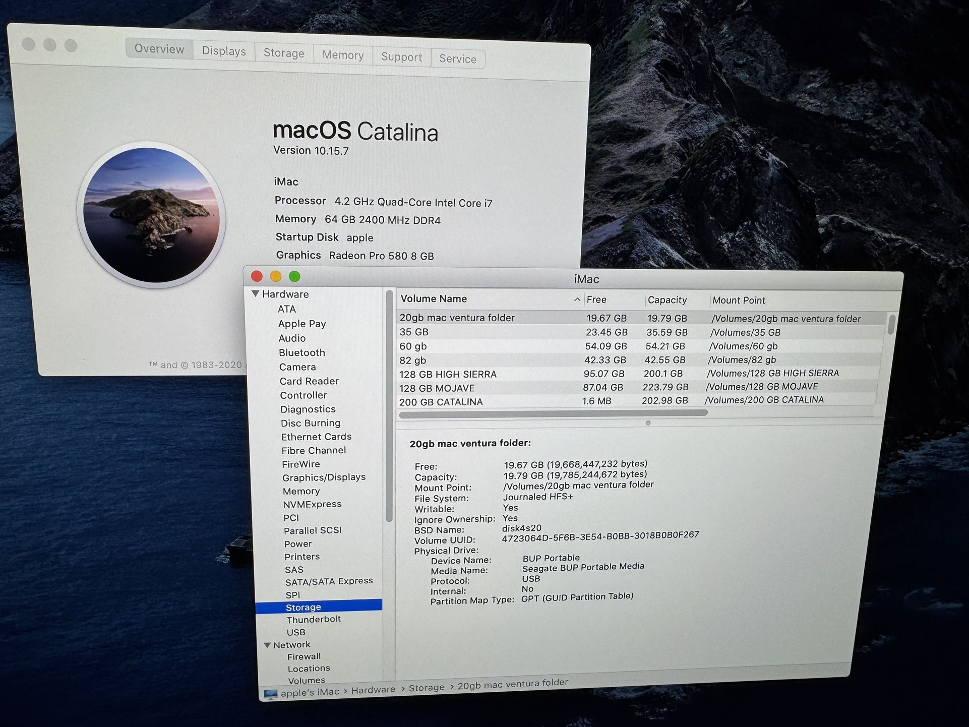 Late. 2017. Imac 27. Inch. -4.2 Quad Core I7/64Gb Ram /8Gb Video /2 tb Ssd