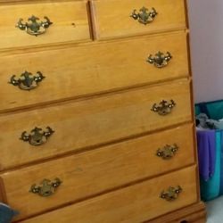 Wood Dresser, 32" x 18.25"  x 46.5"