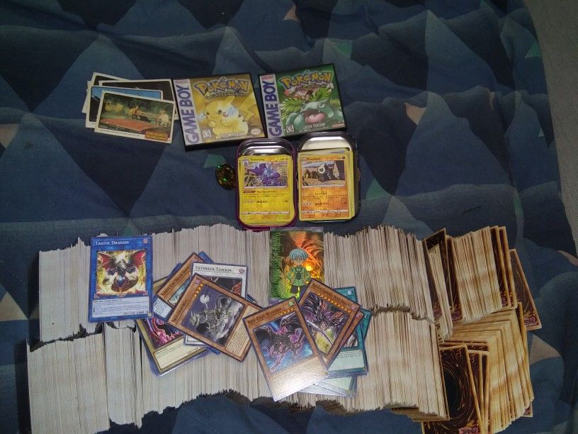 Yu-Gi-Oh Card And Pokemon Card & One Piece Card All Together