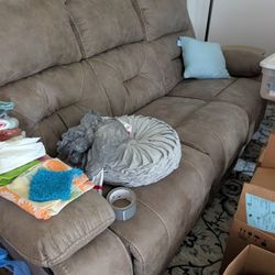 Couch With Recliner Like Brand New