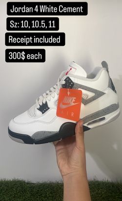 Jordan 4 White Cement