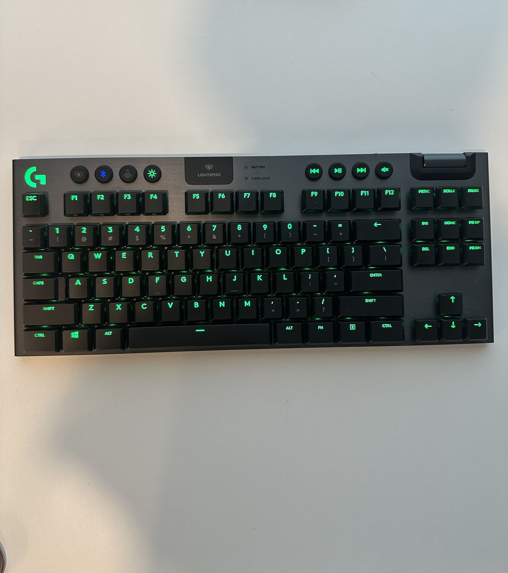 Logitech - G915 LIGHTSPEED TKL Wireless Mechanical GL Tactile Switch Gaming Keyboard
