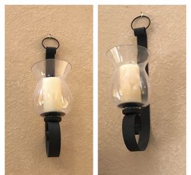 Two Beautiful Large Deco wall glass