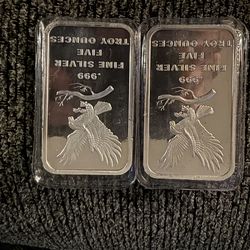 Silver bars 10 ounce