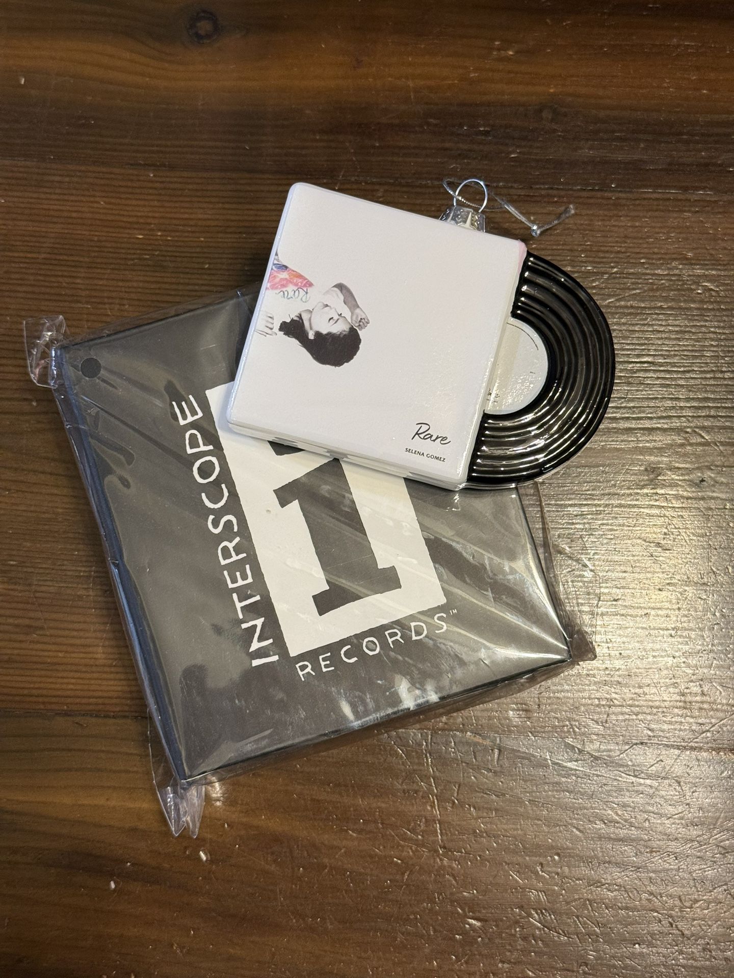 Selena Gomez RARE Vinyl Glass Record Holiday Ornament