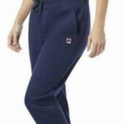 FILA (S) LADIES FLEECE JOGGER BLUE NEW
