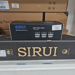 Sirui Night Walker Series T1.2 Cine Lens: 24mm, 35mm, 55mm, T1.2 S35