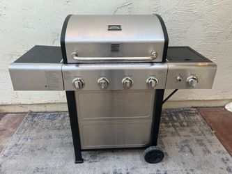 New!! Kenmore Stainless Steel 3-Burner Propane Gas Grill w/ Side Burner
