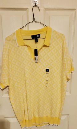 J Ferrar Yellow Shirt New with Tags